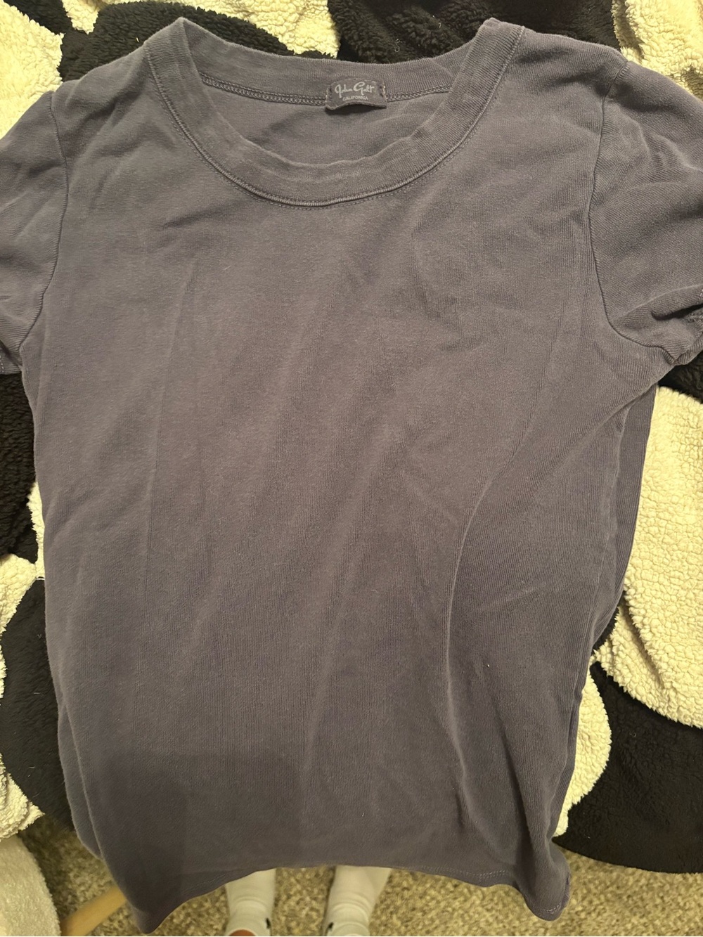 Brandy Melville Short Sleeve Tee in Dusty Blue